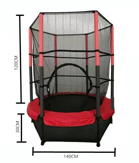 Indoor Trampoline for Kids and Adults with Safety Net