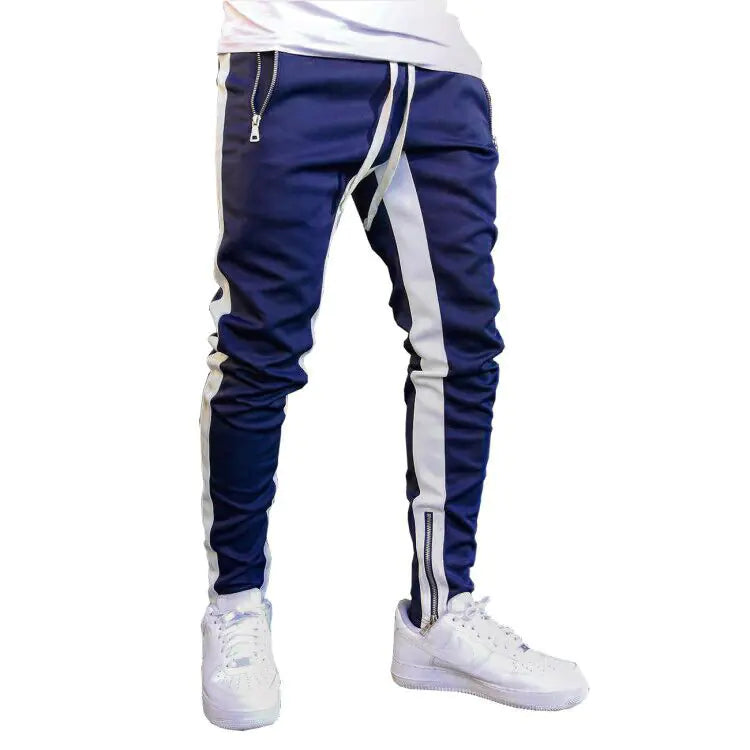 Men's Zippered Strappy Sports Trousers