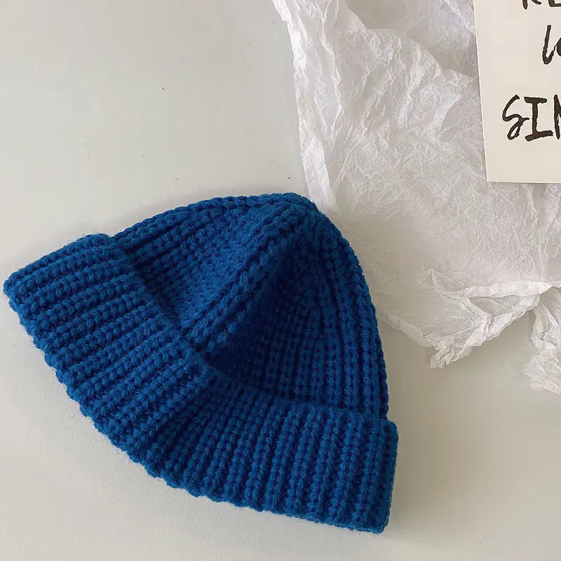 Korean Woolen Cap for Kids - Autumn and Winter