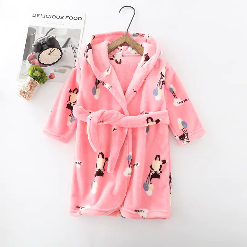 Flannel Coral Velvet Hoodie for Kids and Adults