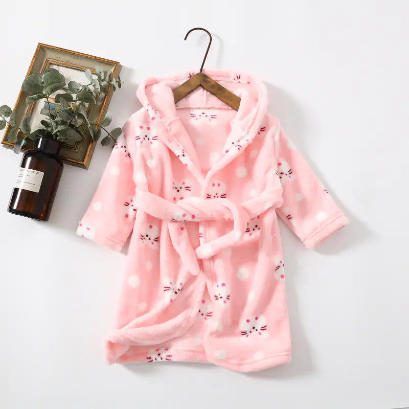Flannel Coral Velvet Hoodie for Kids and Adults