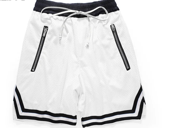 Men's Zippered Baggy Sports Shorts - New European Style