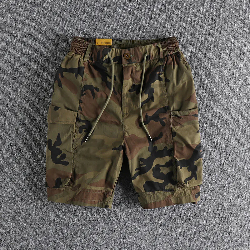 Men's Summer Camouflage Cargo Shorts with Pockets