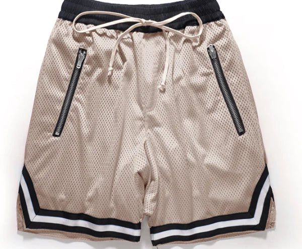 Men's Zippered Baggy Sports Shorts - New European Style