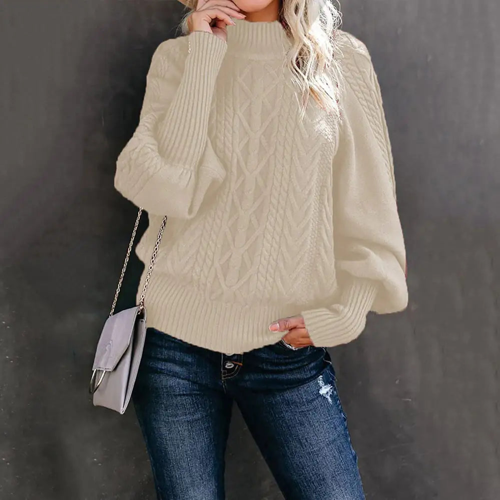 Loose Long Sleeve Knit Sweater for Women - New Style