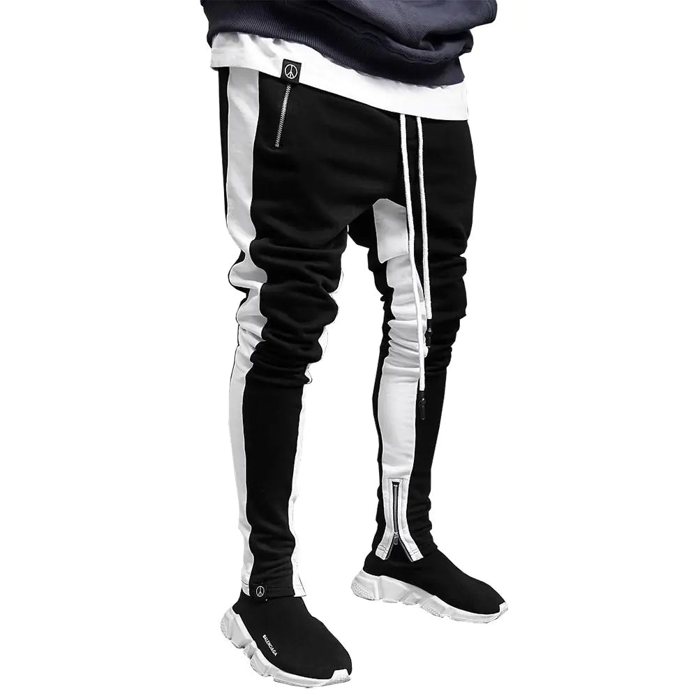 Men's Strappy Zippered Sports Trousers