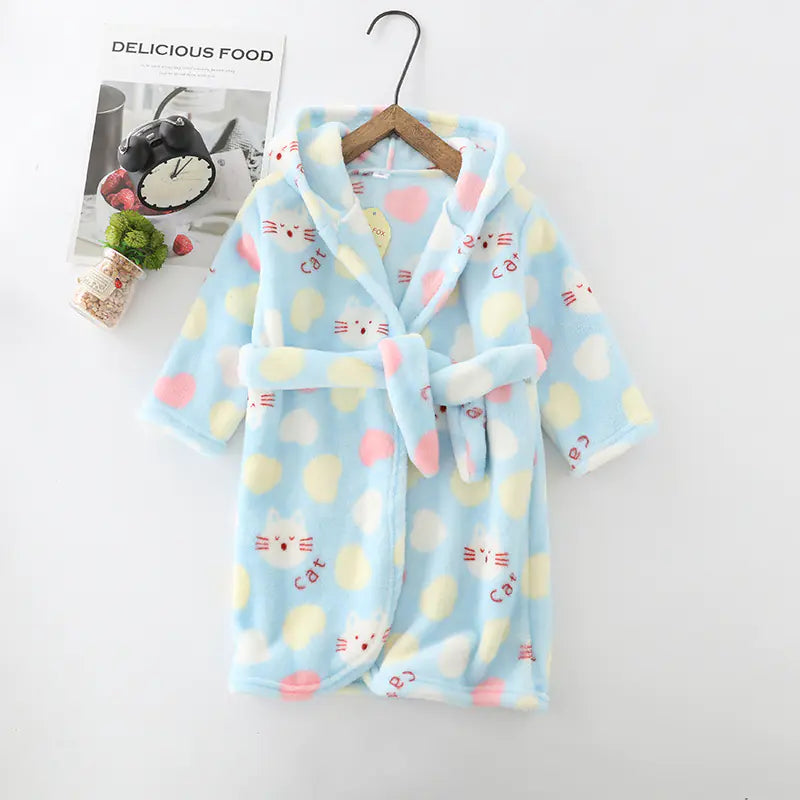 Flannel Coral Velvet Hoodie for Kids and Adults