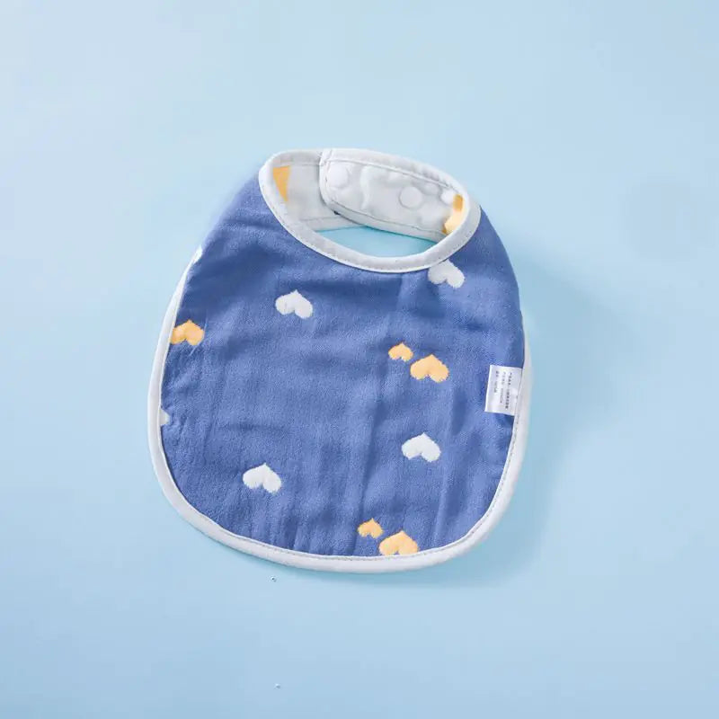 6-Layer U-Shaped Baby Gauze Bib in Pure Cotton