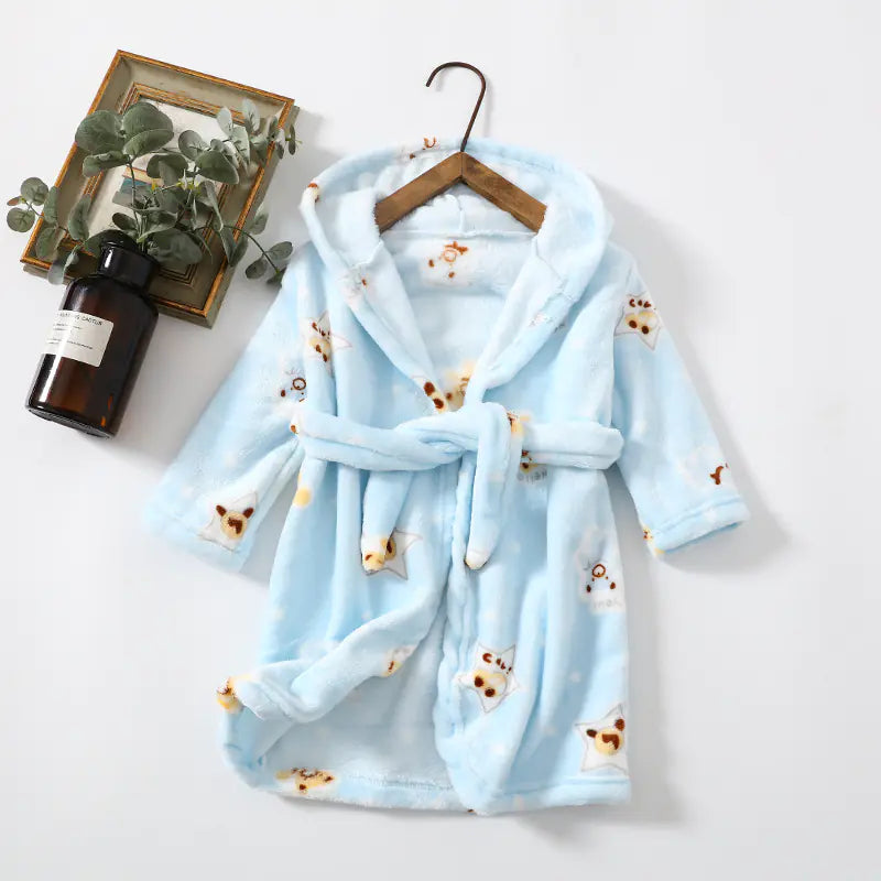 Flannel Coral Velvet Hoodie for Kids and Adults