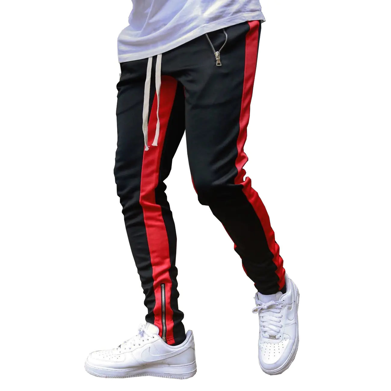 Men's Zippered Strappy Sports Trousers