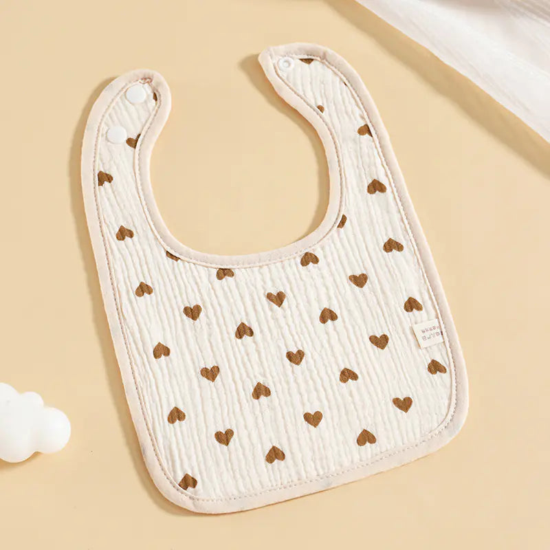 Pure Cotton Six-Layer Gauze U-Shaped Baby Bib