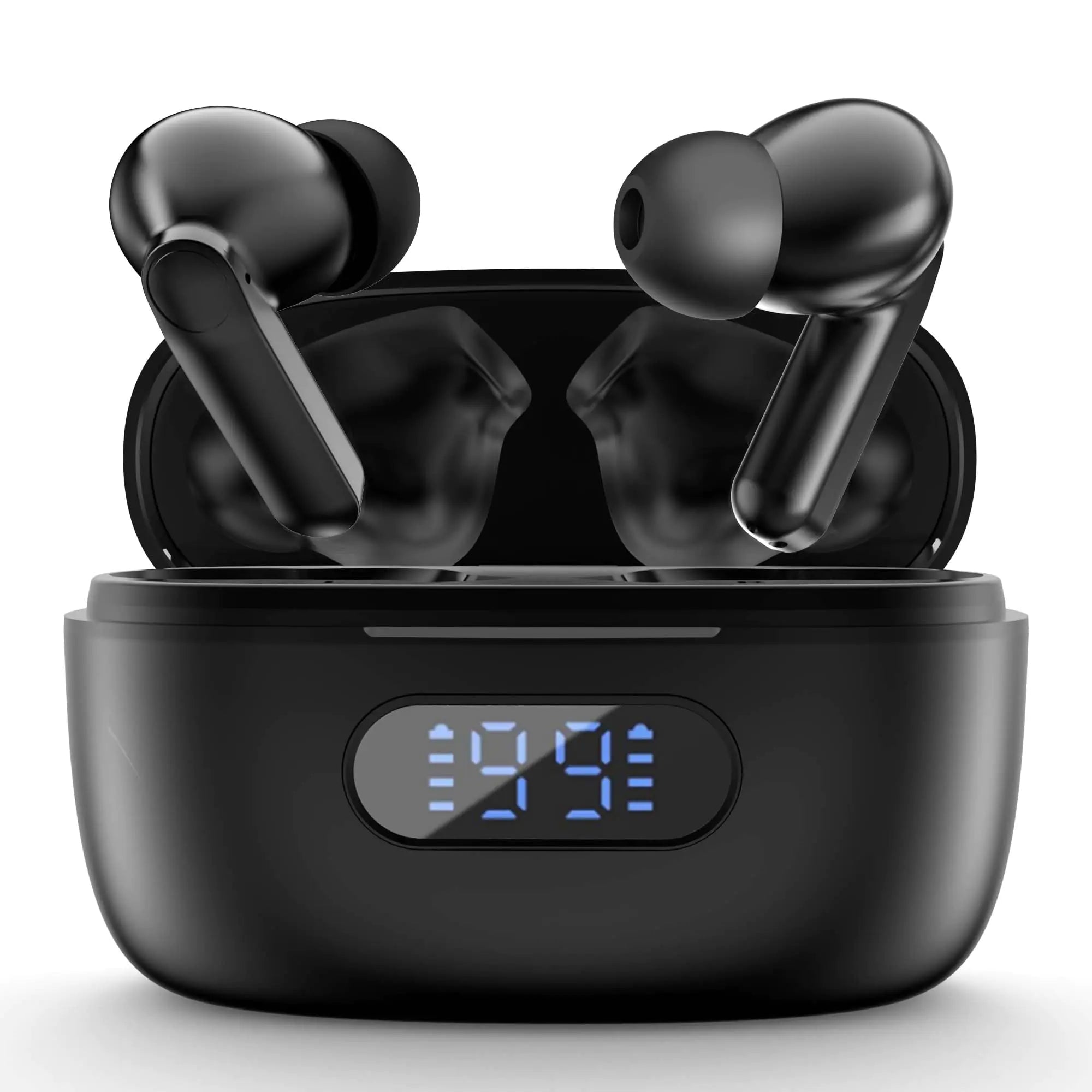 HOTOWON Wireless Ear Buds Bluetooth Earbuds 28H Playtime LED Power Display Bluetooth 5.1 Headphone in-Ear Earbuds with Mic Noise Cancellation Earphones Stereo Sound for Android/iOS