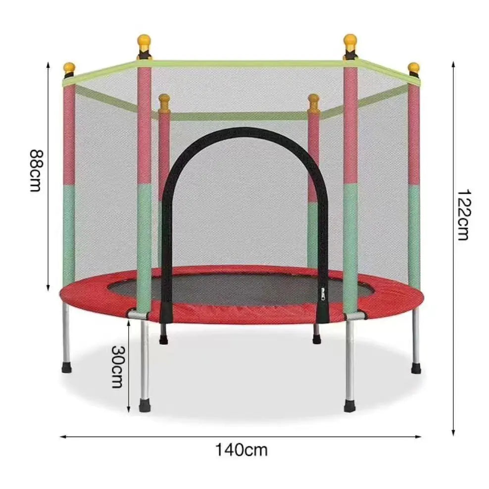 Indoor Trampoline for Kids and Adults with Safety Net