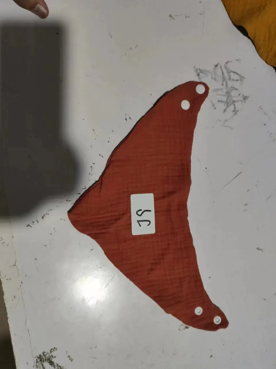 Pure Cotton Baby Bib with Triangular Crepe Design