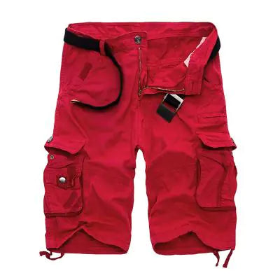 Men's Camouflage Cargo Shorts with Multiple Pockets