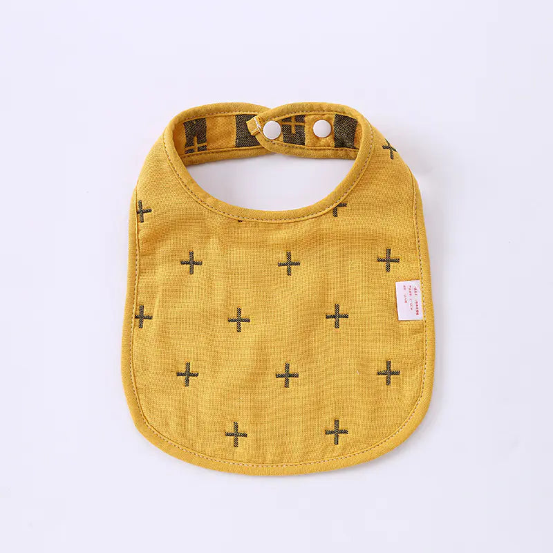 6-Layer U-Shaped Baby Gauze Bib in Pure Cotton