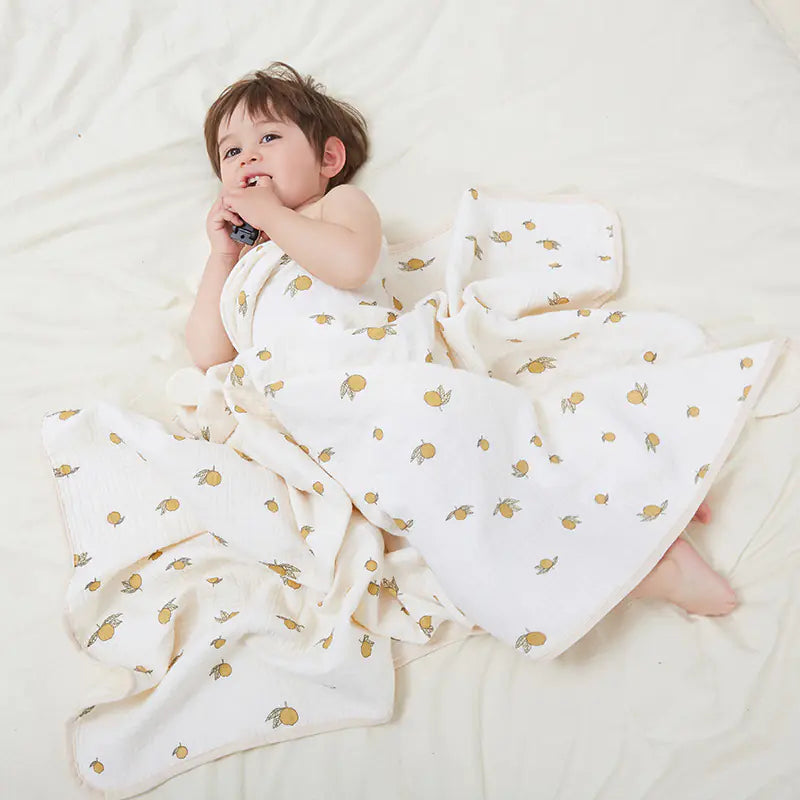 Four Seasons 4-Layer Muslin Cotton Baby Bath Towel