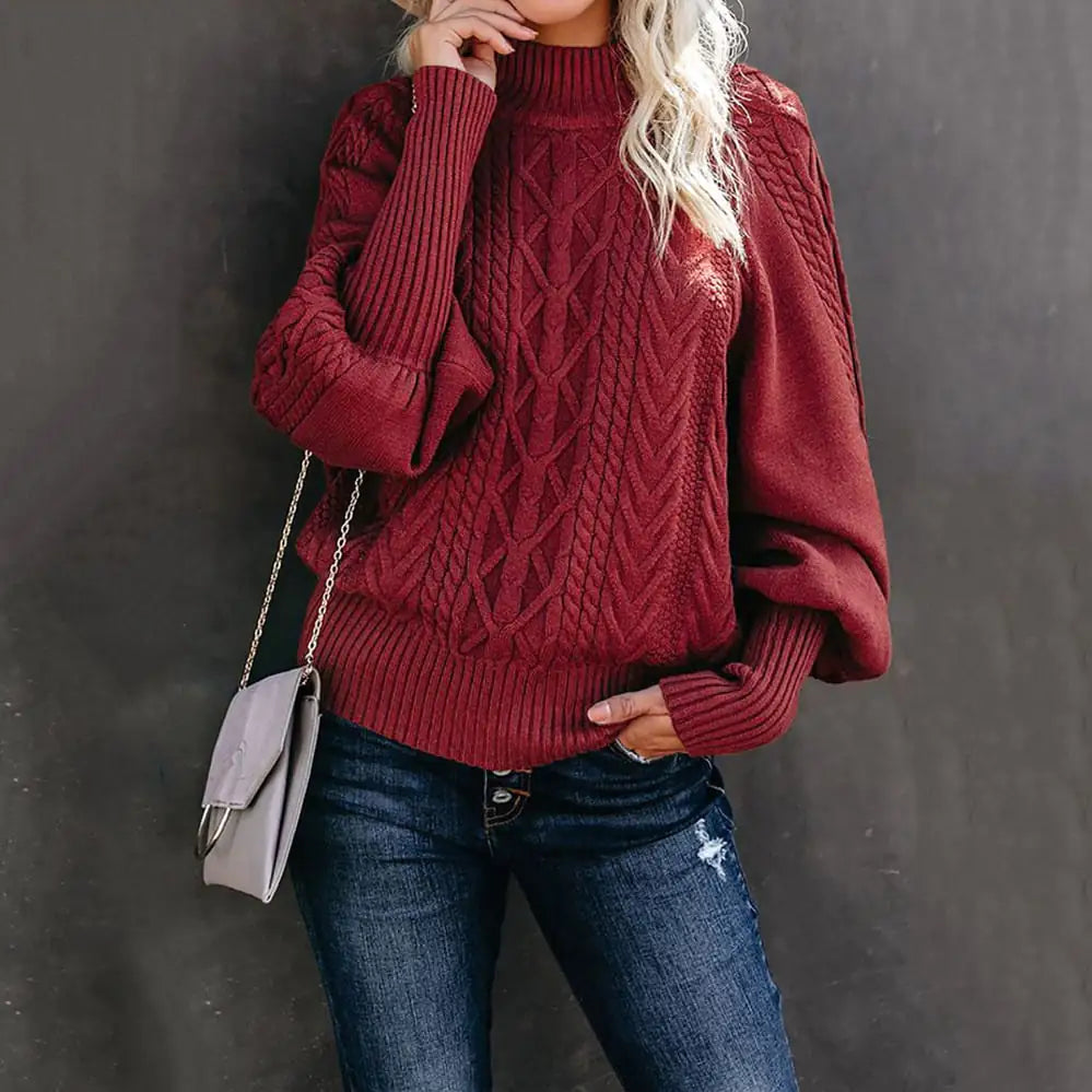 Loose Long Sleeve Knit Sweater for Women - New Style