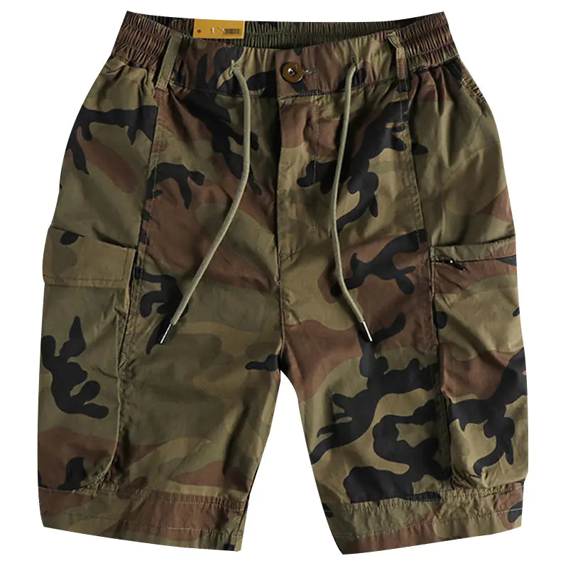 Men's Summer Camouflage Cargo Shorts with Pockets