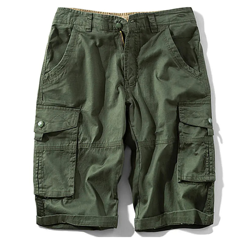 Men's Camouflage Cargo Shorts with Multiple Pockets