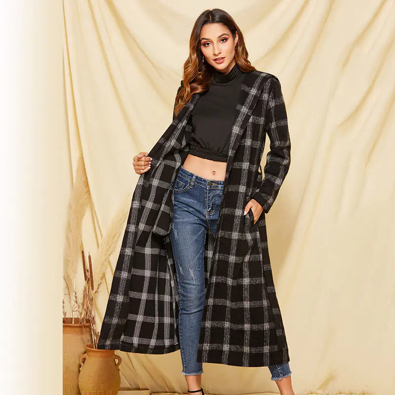 Ladies' Woolen Coat for Autumn and Winter