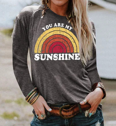 Letter Print Crew Neck Short Sleeve T-Shirt
