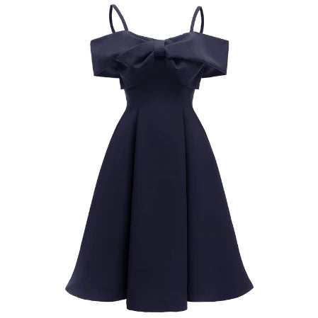 2020 Spring Summer Amazon Women's Bow Tie Dress