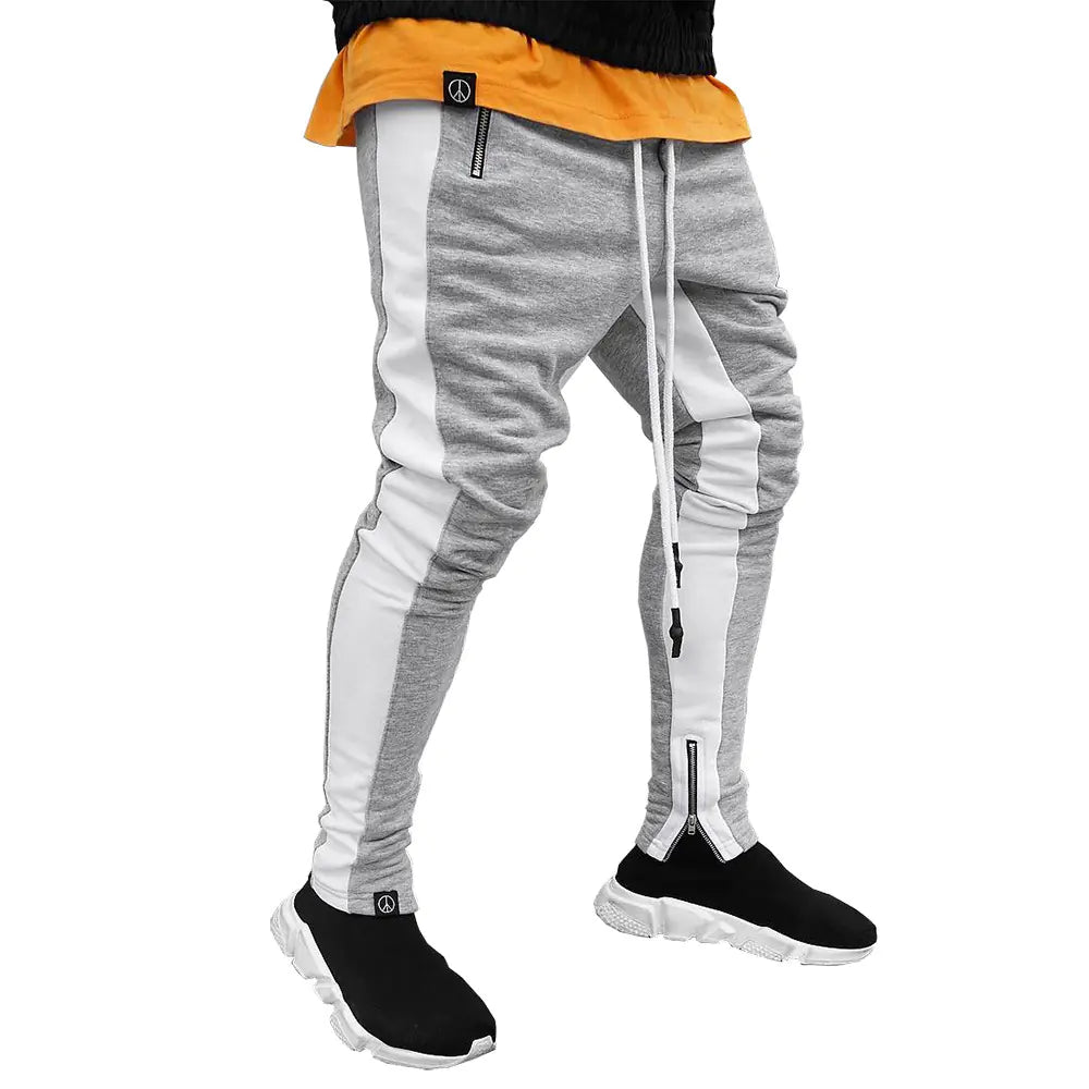 Men's Zippered Strappy Sports Trousers