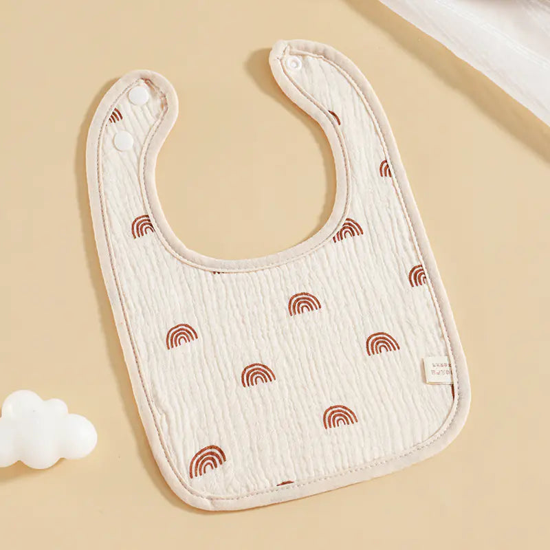 Pure Cotton Six-Layer Gauze U-Shaped Baby Bib