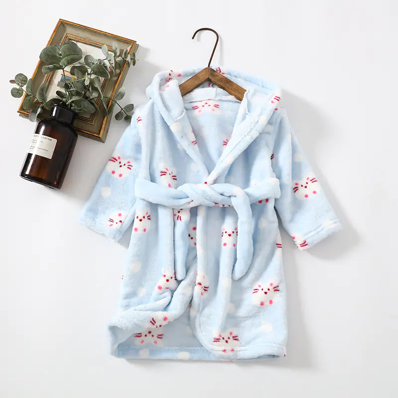 Flannel Coral Velvet Hoodie for Kids and Adults