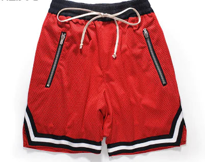 Men's Zippered Baggy Sports Shorts - New European Style