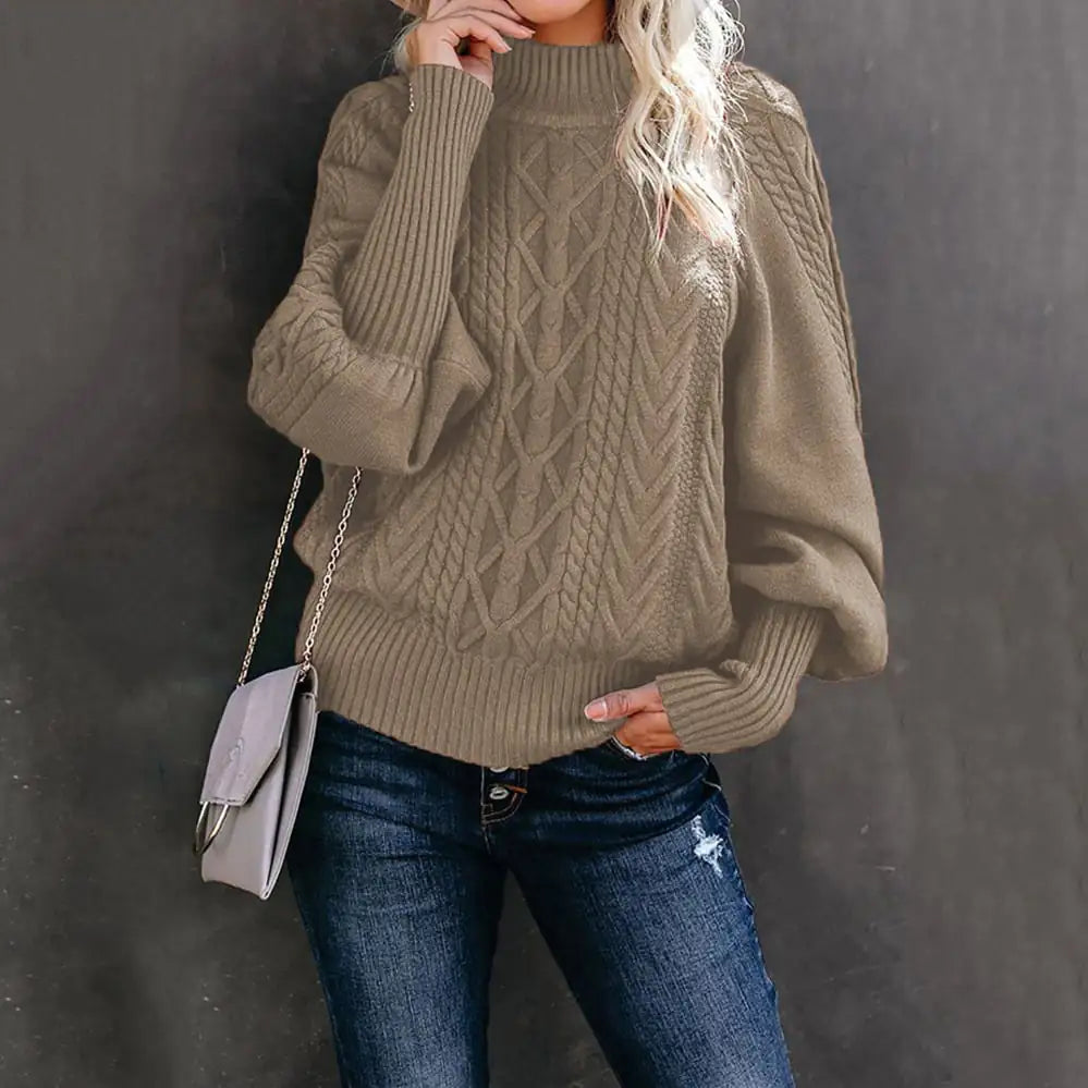 Loose Long Sleeve Knit Sweater for Women - New Style