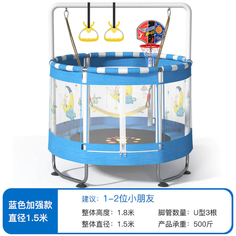 Indoor Trampoline for Kids and Adults with Safety Net