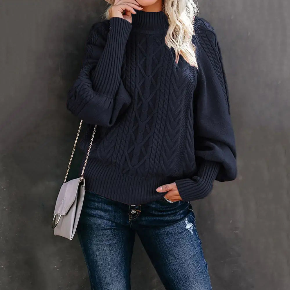 Loose Long Sleeve Knit Sweater for Women - New Style