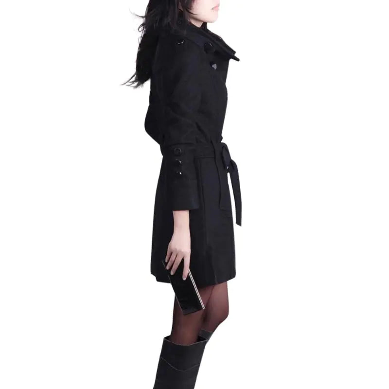 New Autumn Winter Plus Size Woolen Coat (Korean Style)